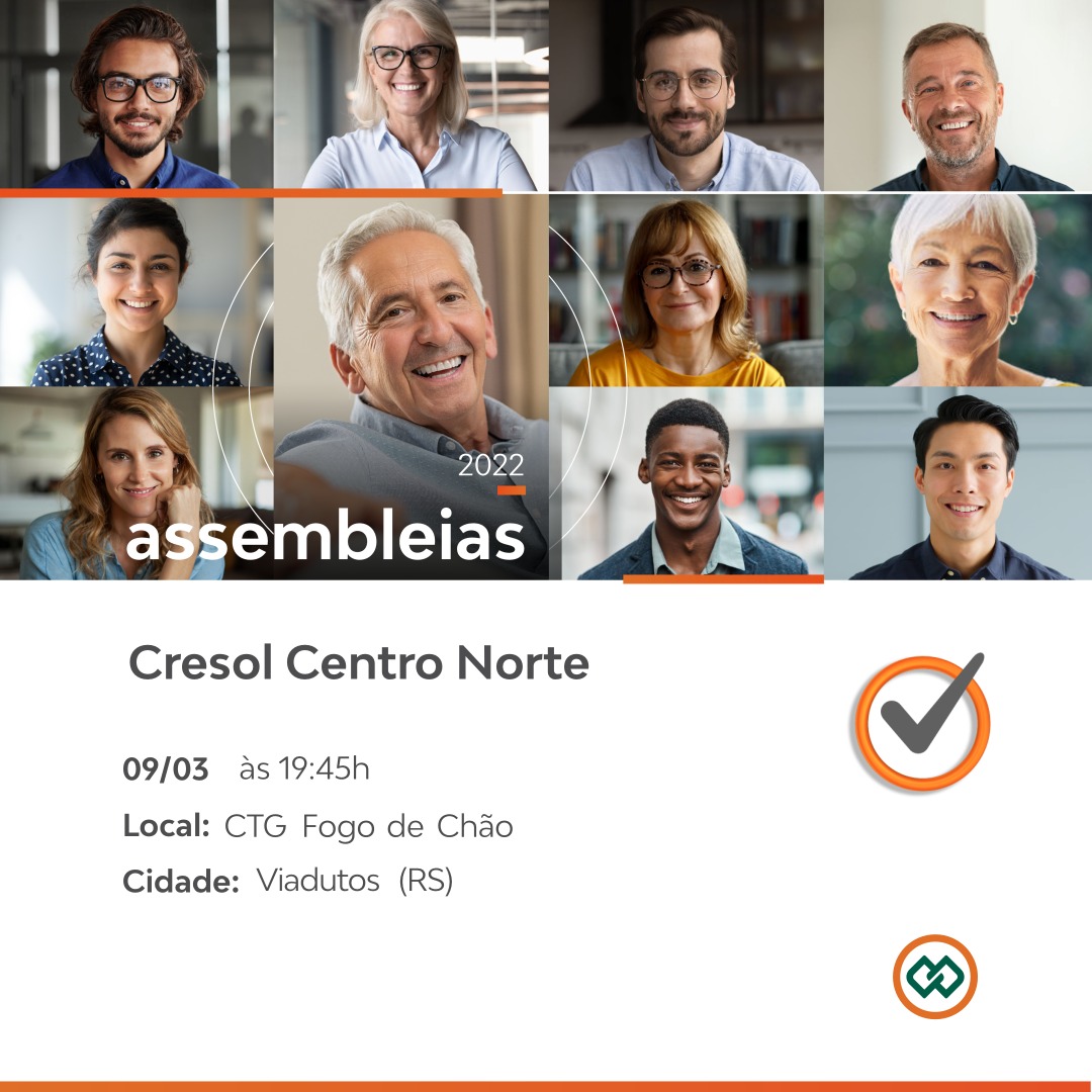 Ir para  <p><big>As pr&eacute;-assembleias continuam a todo vapor.</big></p>

<p><big>Nossos cooperados do Munic&iacute;pio de Viadutos-RS tem a oportunidade de participar da pr&eacute;-assembleia que...